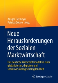 Imagen de portada: Neue Herausforderungen der Sozialen Marktwirtschaft 9783658345822