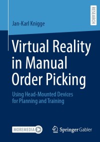 Cover image: Virtual Reality in Manual Order Picking 9783658347031