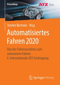 Omslagafbeelding: Automatisiertes Fahren 2020 9783658347512