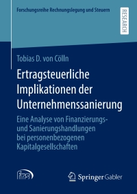 Cover image: Ertragsteuerliche Implikationen der Unternehmenssanierung 9783658349356