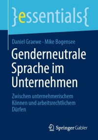 Omslagafbeelding: Genderneutrale Sprache im Unternehmen 9783658351564