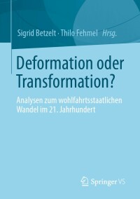 Imagen de portada: Deformation oder Transformation? 9783658352097