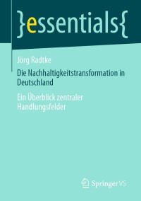 Cover image: Die Nachhaltigkeitstransformation in Deutschland 9783658352295