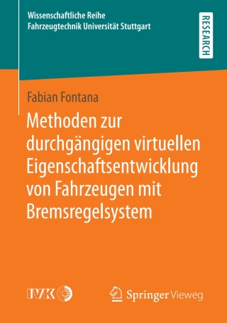 Titelbild: Methoden zur durchgängigen virtuellen Eigenschaftsentwicklung von Fahrzeugen mit Bremsregelsystem 9783658352370