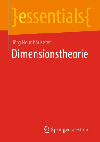 Cover image: Dimensionstheorie 9783658352523