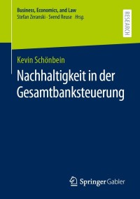 Imagen de portada: Nachhaltigkeit in der Gesamtbanksteuerung 9783658352714