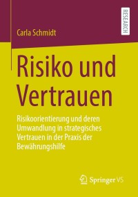 Cover image: Risiko und Vertrauen 9783658353841