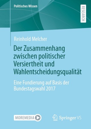 Cover image: Der Zusammenhang zwischen politischer Versiertheit und Wahlentscheidungsqualität 9783658354800