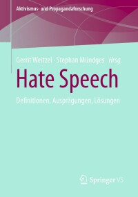 Cover image: Hate Speech 9783658356576