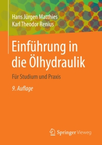 Cover image: Einführung in die Ölhydraulik 9th edition 9783658356729