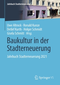 Cover image: Baukultur in der Stadterneuerung 9783658358266