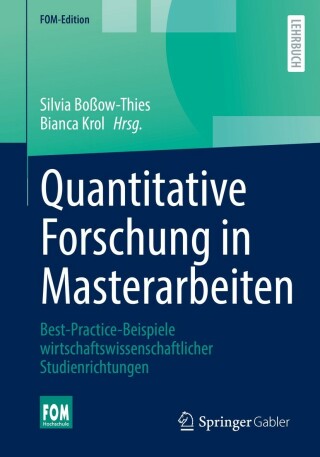 Cover image: Quantitative Forschung in Masterarbeiten 9783658358303