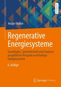 Cover image: Regenerative Energiesysteme 6th edition 9783658358679