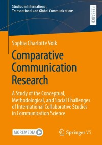 Cover image: Comparative Communication Research 9783658362270