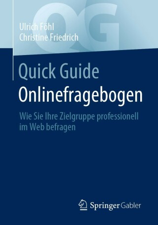 Cover image: Quick Guide Onlinefragebogen 9783658362904