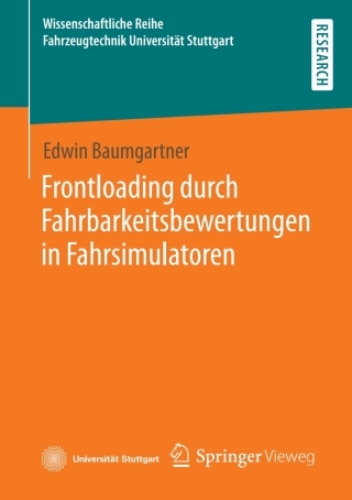 Cover image: Frontloading durch Fahrbarkeitsbewertungen in Fahrsimulatoren 9783658363079