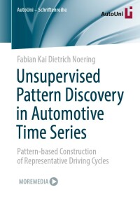 Cover image: Unsupervised Pattern Discovery in Automotive Time Series 9783658363352