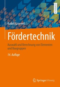 Imagen de portada: Fördertechnik 14th edition 9783658363826