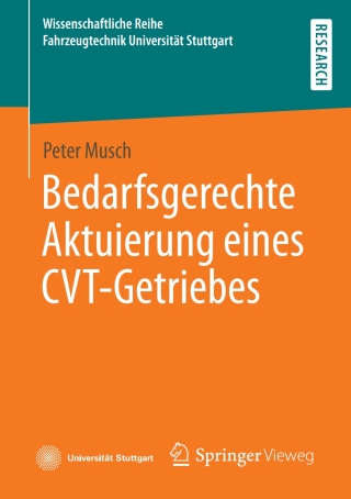 Cover image: Bedarfsgerechte Aktuierung eines CVT-Getriebes 9783658364274
