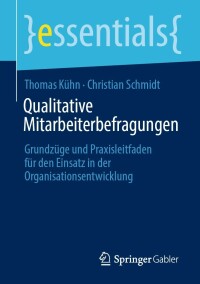 Omslagafbeelding: Qualitative Mitarbeiterbefragungen 9783658364502