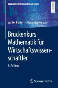 Cover image: Brückenkurs Mathematik für Wirtschaftswissenschaftler 9th edition 9783658367411