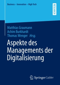 Imagen de portada: Aspekte des Managements der Digitalisierung 9783658368883