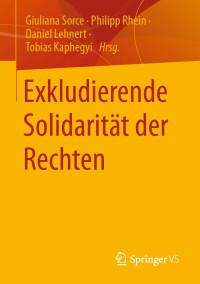 Imagen de portada: Exkludierende Solidarität der Rechten 9783658368906