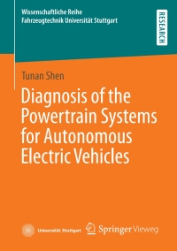 Cover image: Diagnosis of the Powertrain Systems for Autonomous Electric Vehicles 9783658369910