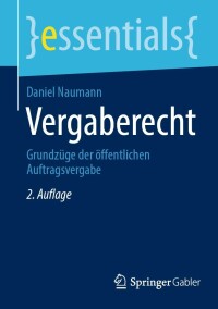 Cover image: Vergaberecht 2nd edition 9783658370046