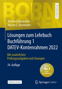 Immagine di copertina: Lösungen zum Lehrbuch Buchführung 1 DATEV-Kontenrahmen 2022 34th edition 9783658371074