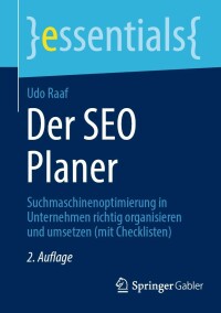 Cover image: Der SEO Planer 2nd edition 9783658376857