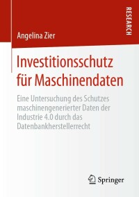 Cover image: Investitionsschutz für Maschinendaten 9783658379742