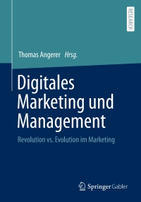 Imagen de portada: Digitales Marketing und Management 9783658380038