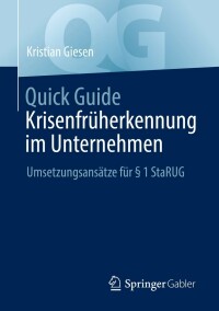 Imagen de portada: Quick Guide Krisenfrüherkennung im Unternehmen 9783658380731