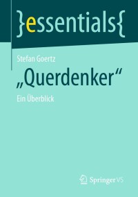 Cover image: "Querdenker" 9783658381882