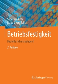 Cover image: Betriebsfestigkeit 2nd edition 9783658385101