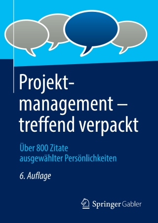 Imagen de portada: Projektmanagement – treffend verpackt 6th edition 9783658385699