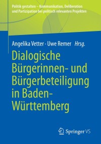 Imagen de portada: Dialogische Bürgerinnen- und Bürgerbeteiligung in Baden-Württemberg 9783658385965