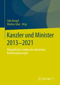 Imagen de portada: Kanzler und Minister 2013 - 2021 9783658386689