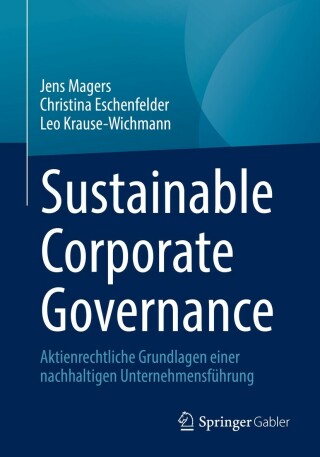 Cover image: Sustainable Corporate Governance 9783658386832