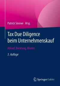 Cover image: Tax Due Diligence beim Unternehmenskauf 3rd edition 9783658388188