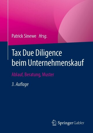 Cover image: Tax Due Diligence beim Unternehmenskauf 3rd edition 9783658388188