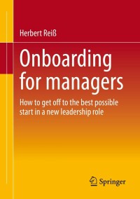 Cover image: Onboarding for managers 9783658388836