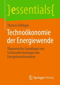 Immagine di copertina: Technoökonomie der Energiewende 9783658389017