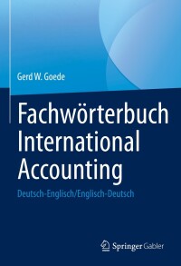 Cover image: Fachwörterbuch International Accounting 9783658390587