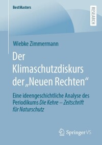Cover image: Der Klimaschutzdiskurs der „Neuen Rechten“ 9783658391102