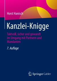 Titelbild: Kanzlei-Knigge 7th edition 9783658392994