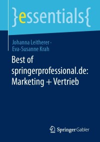 Immagine di copertina: Best of springerprofessional.de: Marketing + Vertrieb 9783658394479