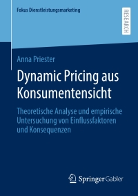 Titelbild: Dynamic Pricing aus Konsumentensicht 9783658394653