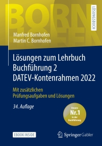 Titelbild: Lösungen zum Lehrbuch Buchführung 2 DATEV-Kontenrahmen 2022 34th edition 9783658395117